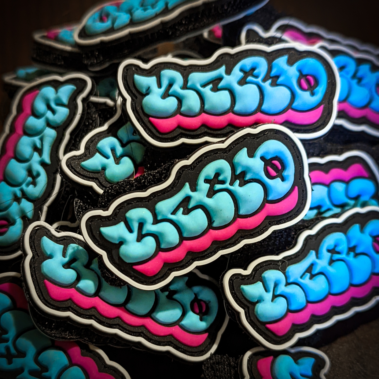 miami vice vandal eye PVC patch